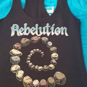 Rebelution Ladies Small Next Level Seemed edges